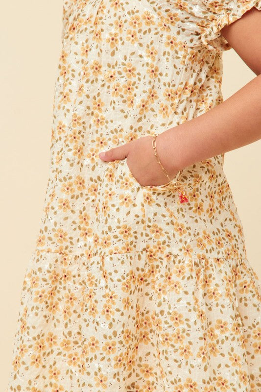 Sarah floral mini ruffled dress