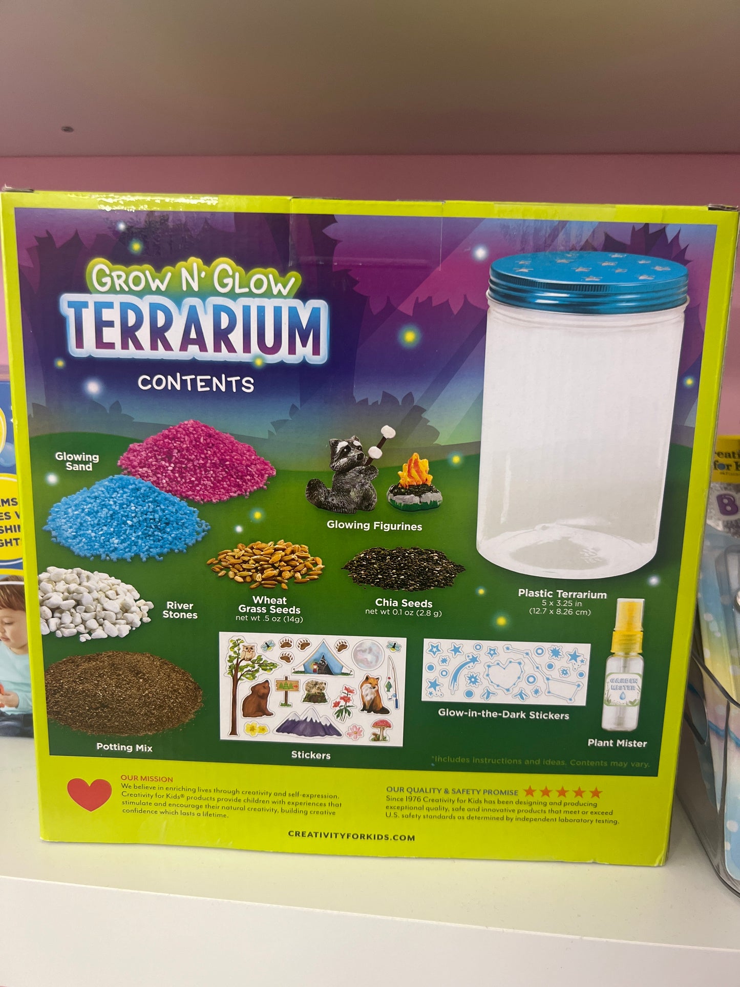 Grow and glow terrarium