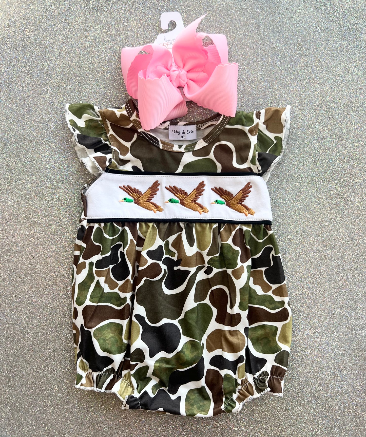 Camo mallard Girl bubble