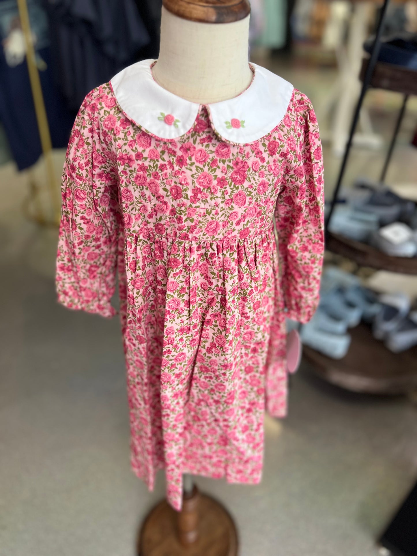 Regina pink floral dress