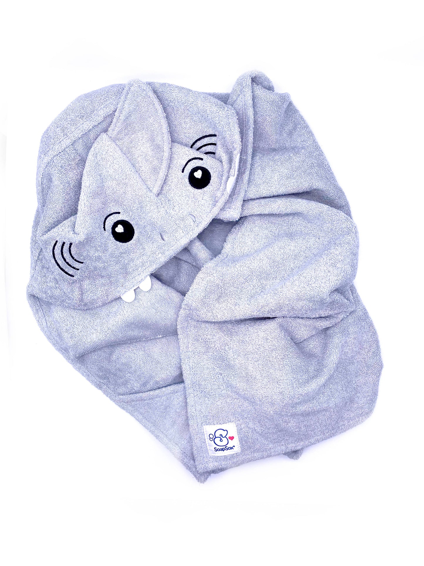 Tank the Shark Hooded Bath Towel