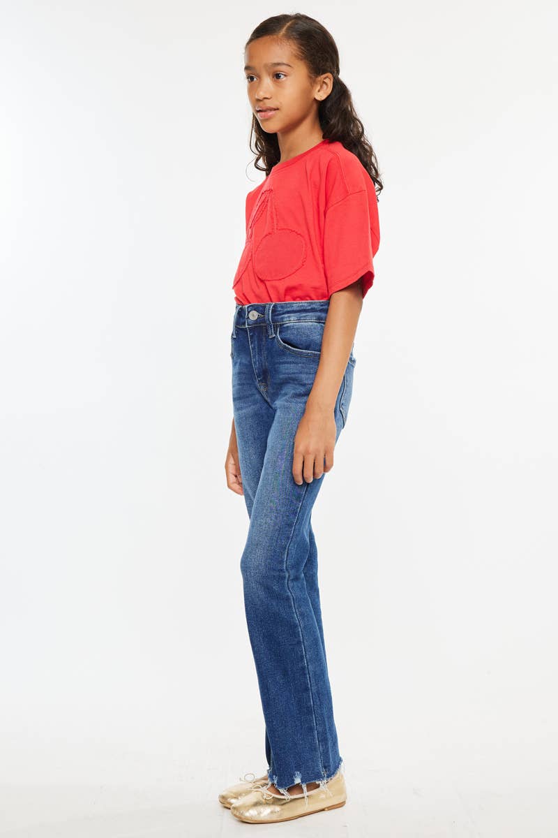 YOUTH HIGH RISE BOOTCUT JEANS YC11259D