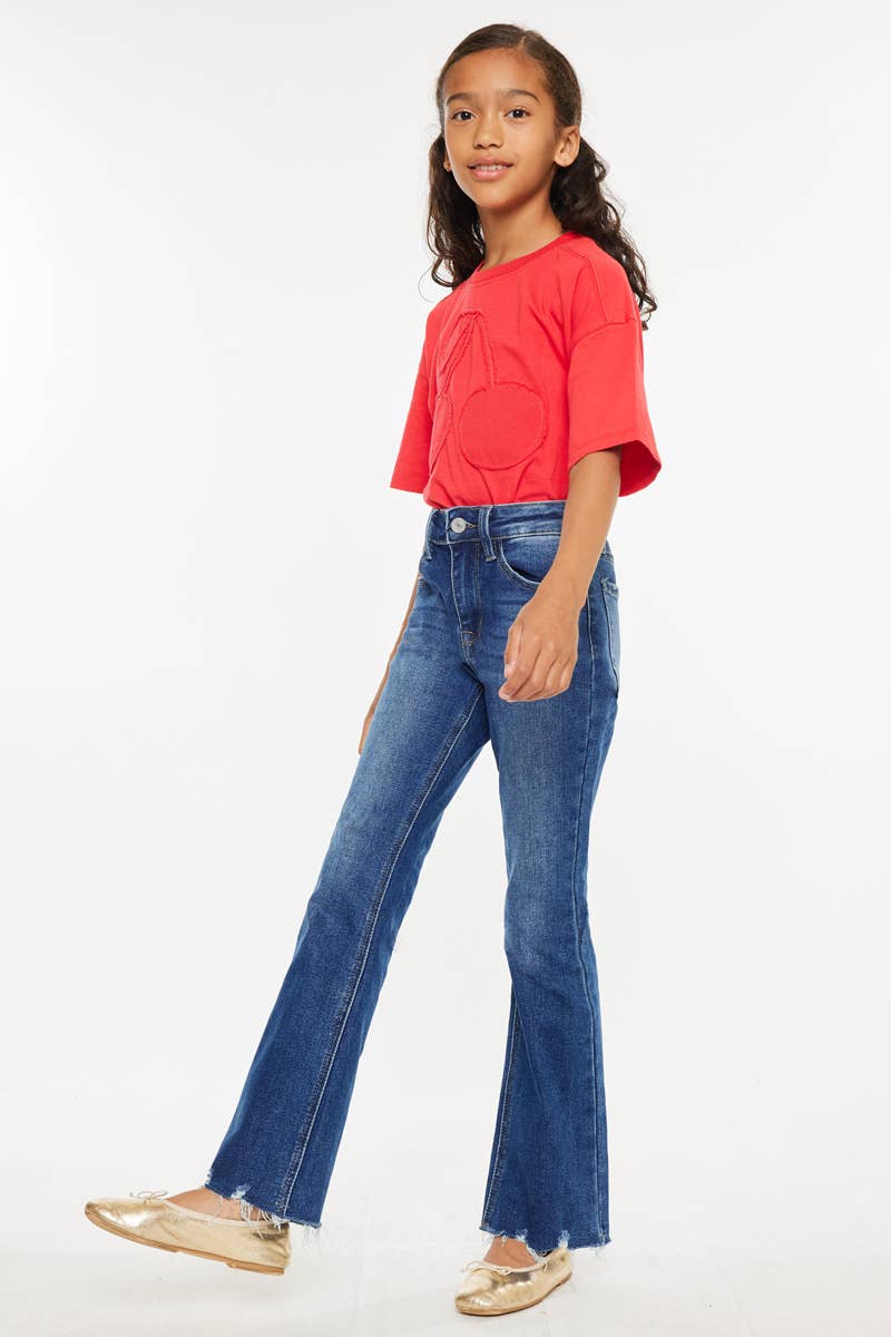 YOUTH HIGH RISE BOOTCUT JEANS YC11259D