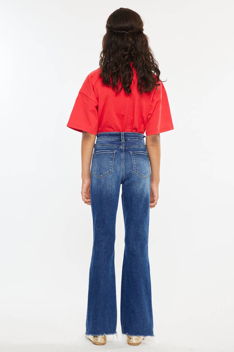 YOUTH HIGH RISE BOOTCUT JEANS YC11259D