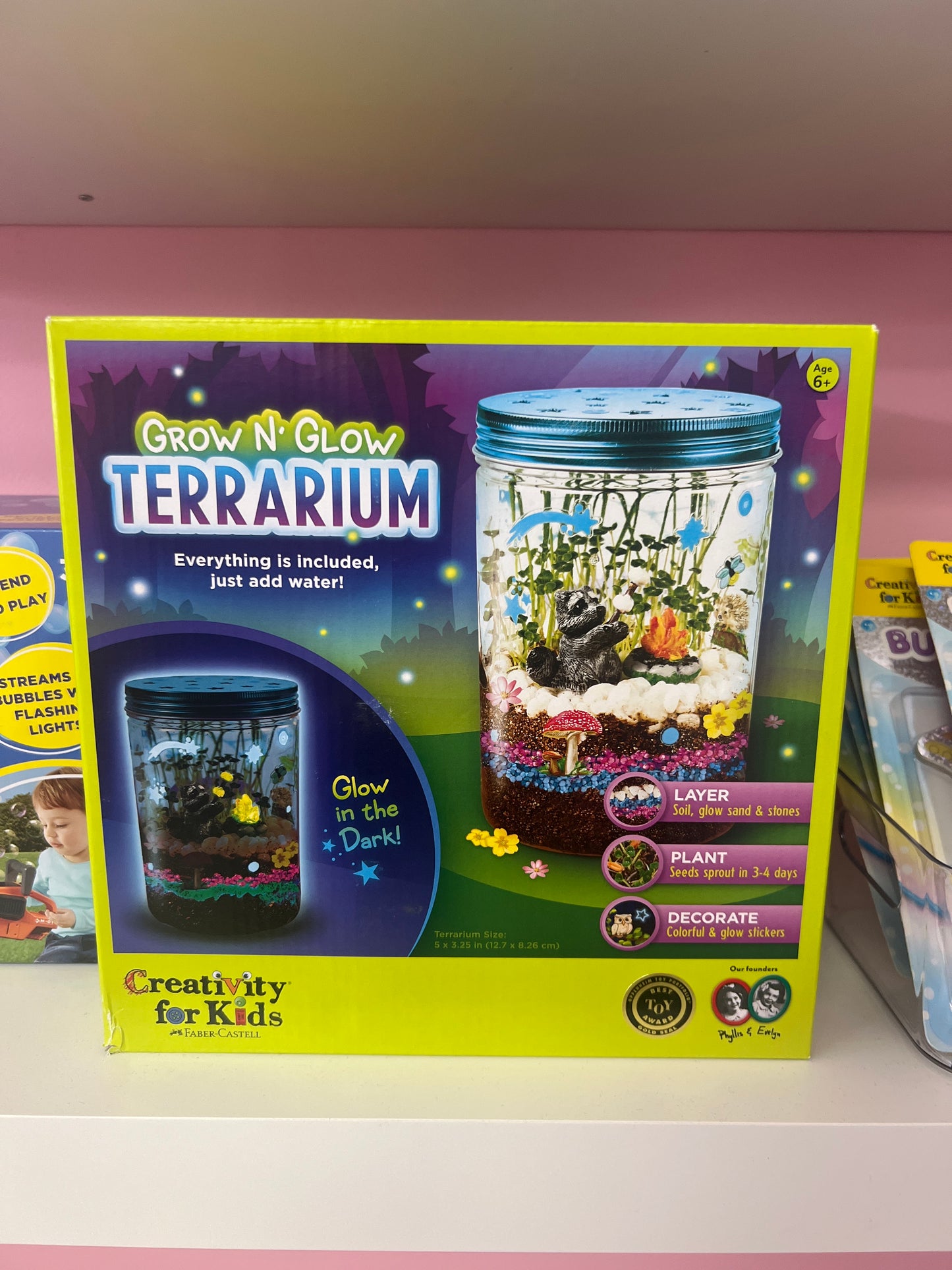 Grow and glow terrarium