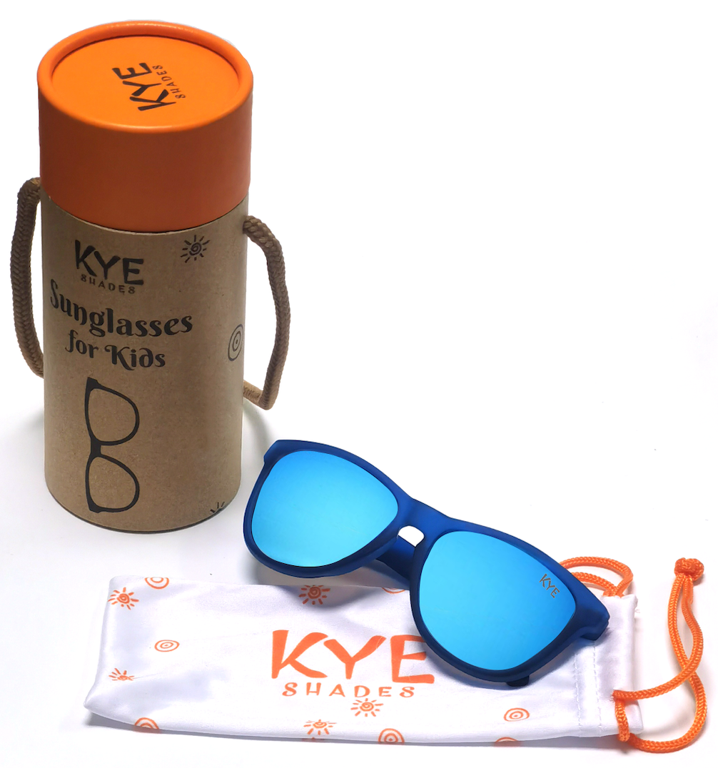 Kids Polarized Sunglasses | Blue Frog - Fits Ages 3-7