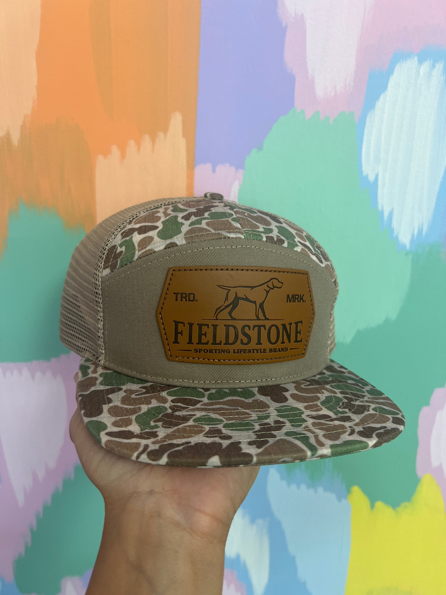 Camo adult fieldstone hat