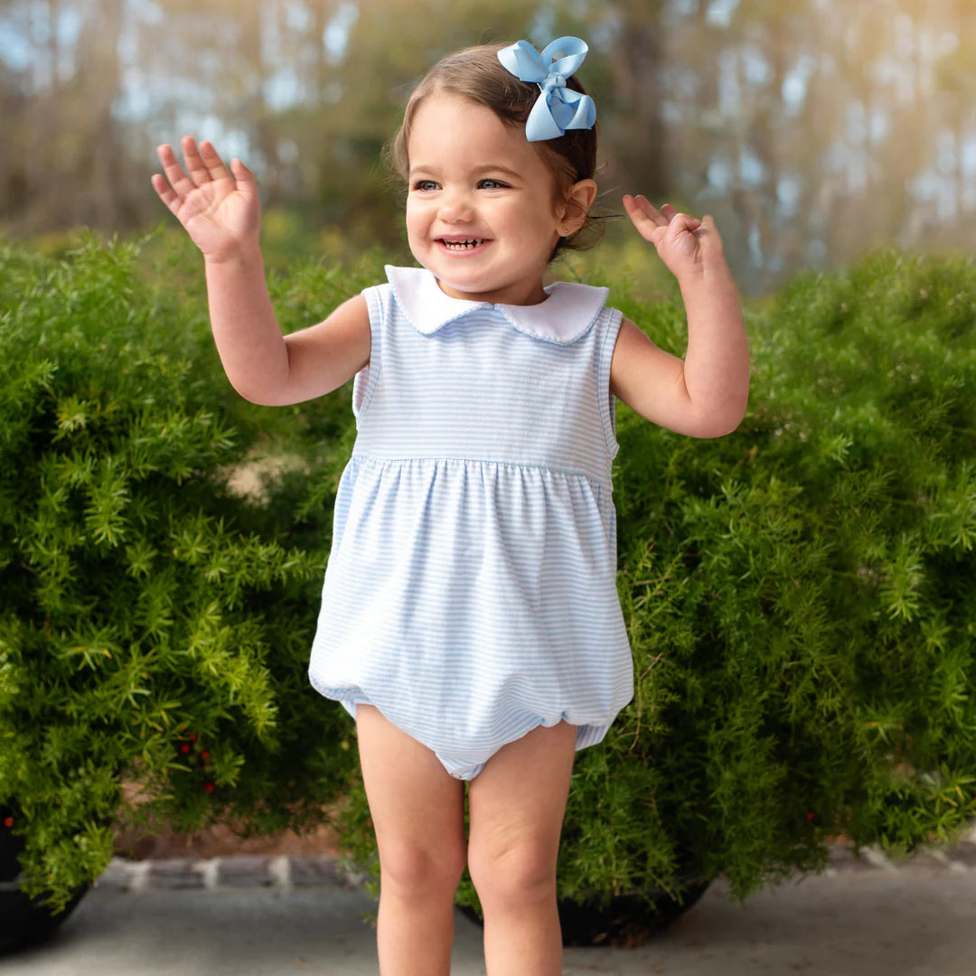 Charlotte sleeveless light blue bubble