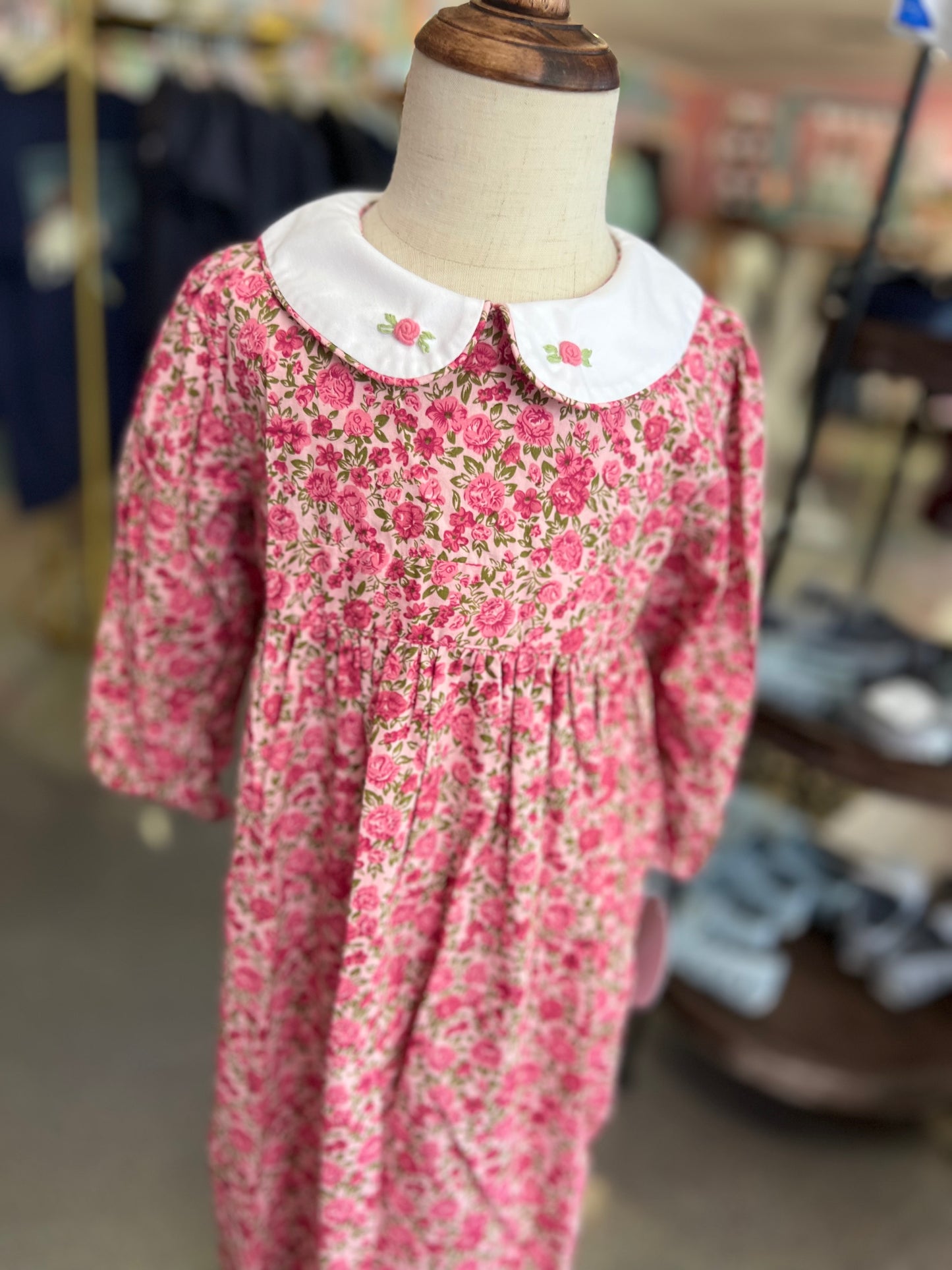 Regina pink floral dress