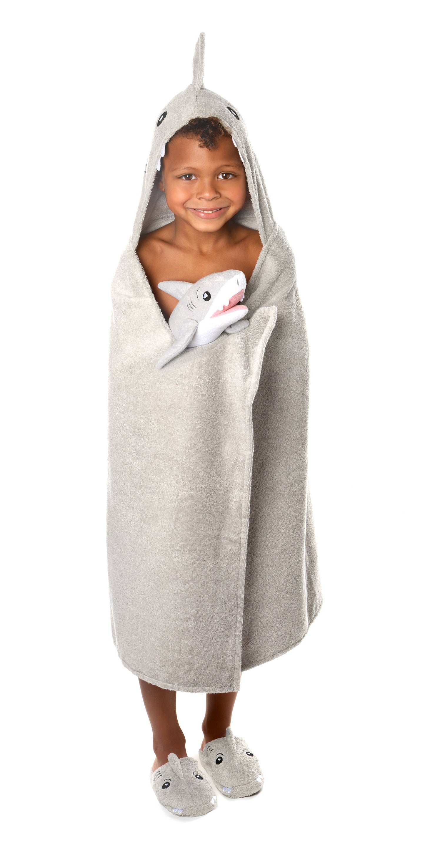 Tank the Shark Hooded Bath Towel