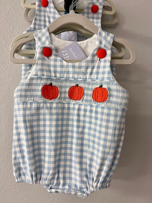 Smocked pumpkin bubble