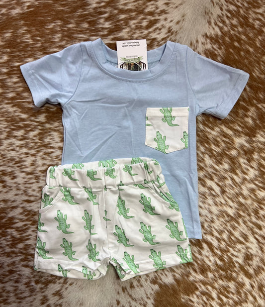 Alligator short set