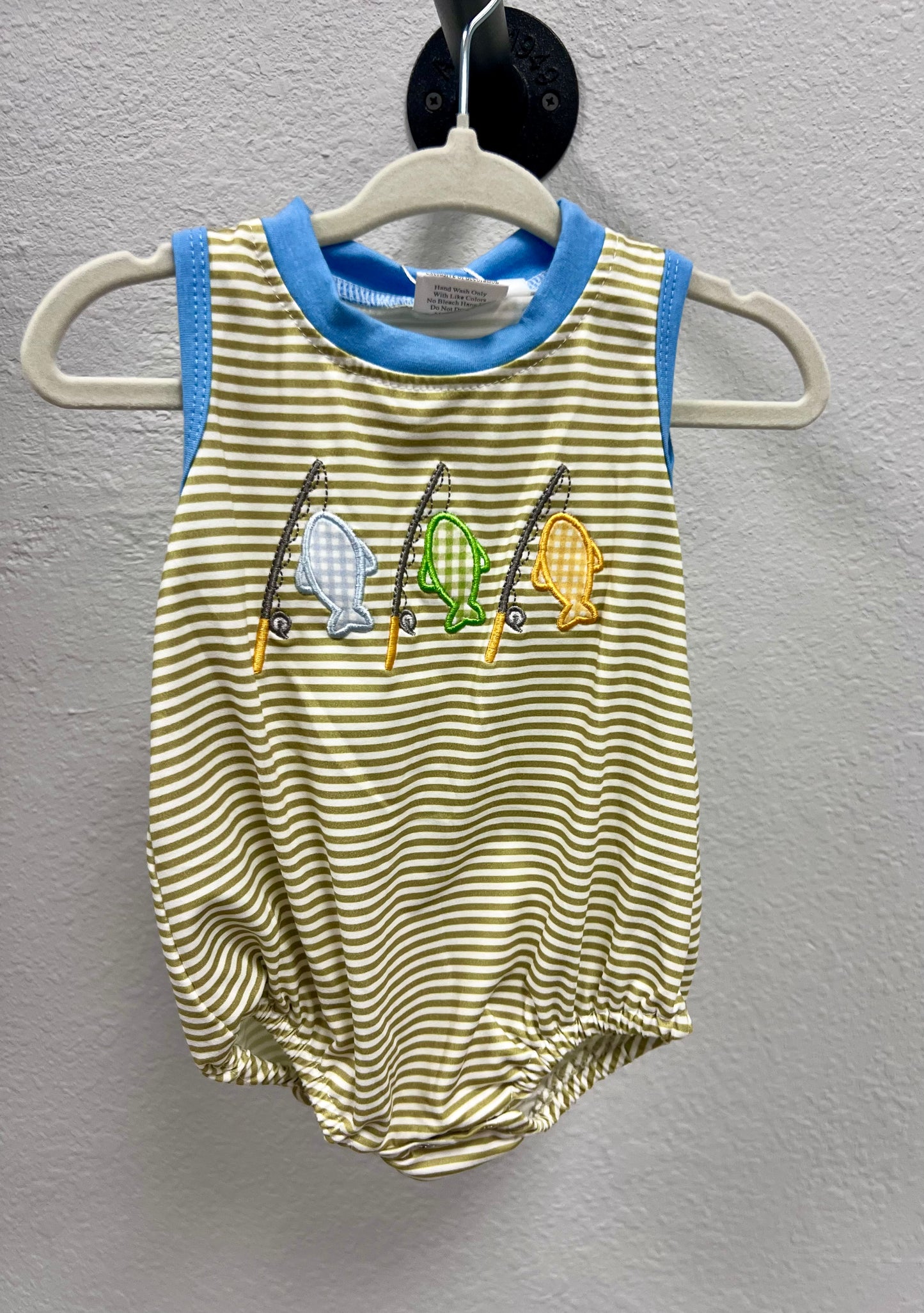 Fish on a line romper