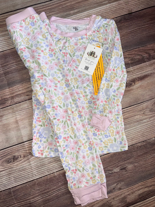 Sweet floral bamboo pajama set