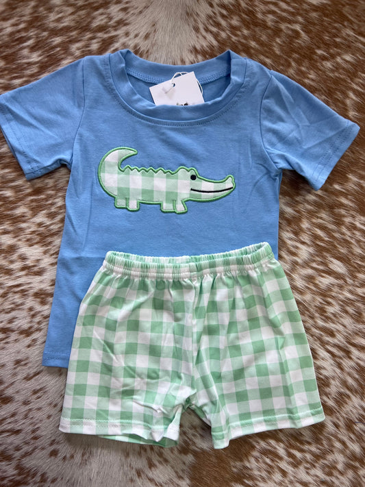 Blue/geeen gator set