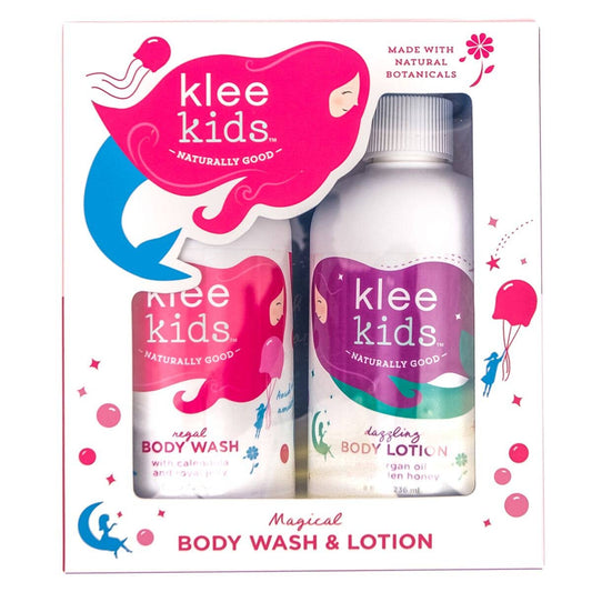 Klee Kids Regal Body Wash and Dazzling Body Lotion Set