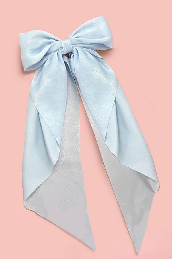 ORGANZA SHEER BOW RIBBON HAIR CLIPS | 40H754