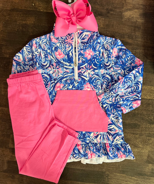Burst of color legging set