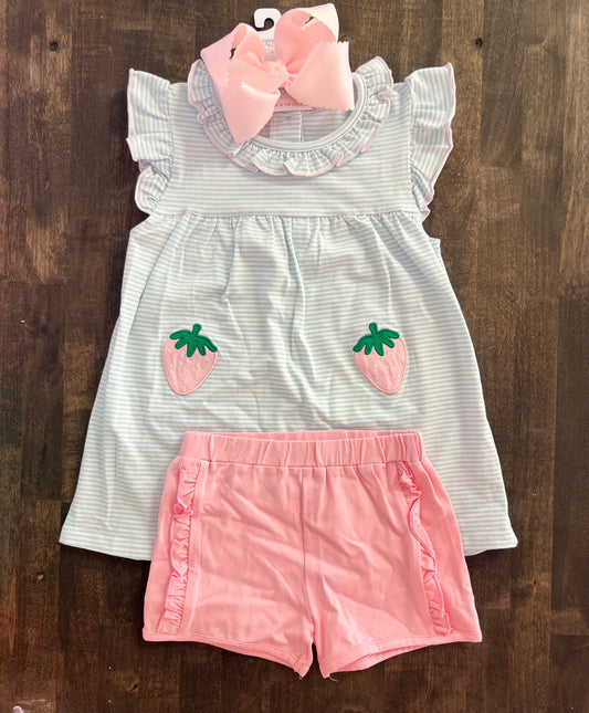 Berry short set