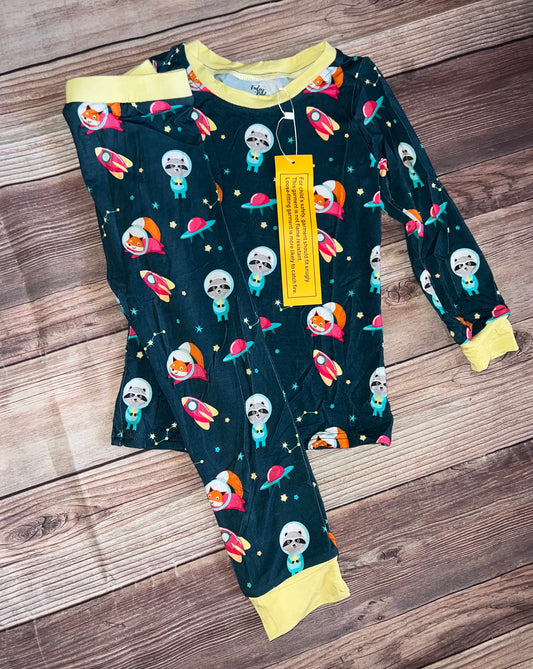 Out in space bamboo pajamas