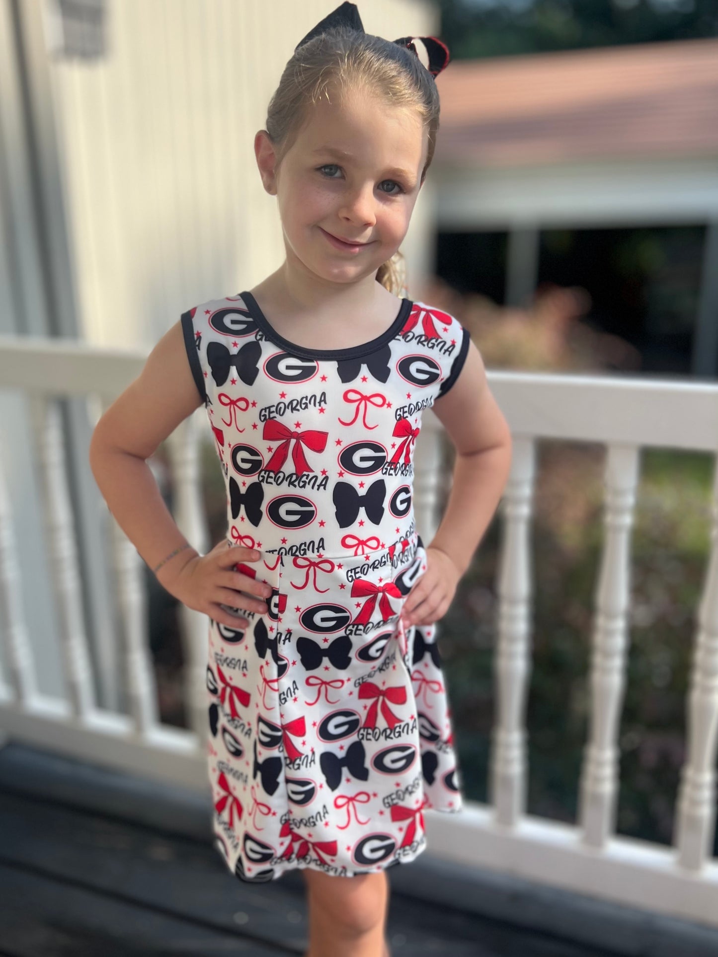 Red and Black Athletic dress