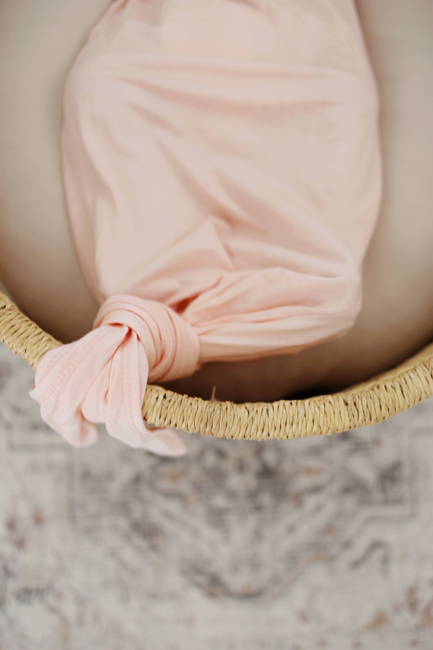 Blush Pink Bamboo Knotted Gown