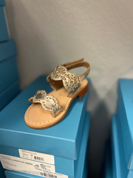 Toddler platinum sandals