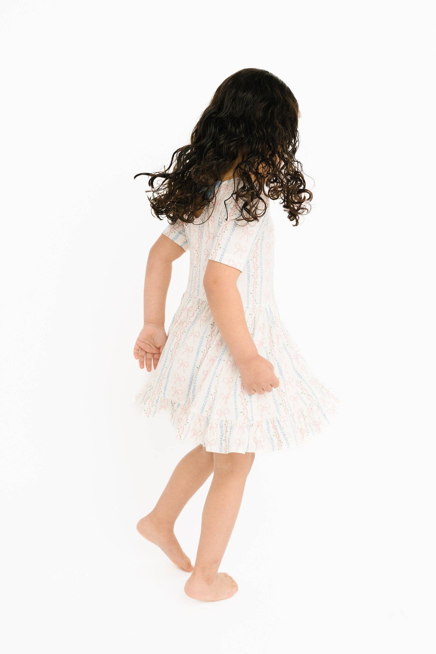Dainty Bows Short Sleeve Bamboo Dress
