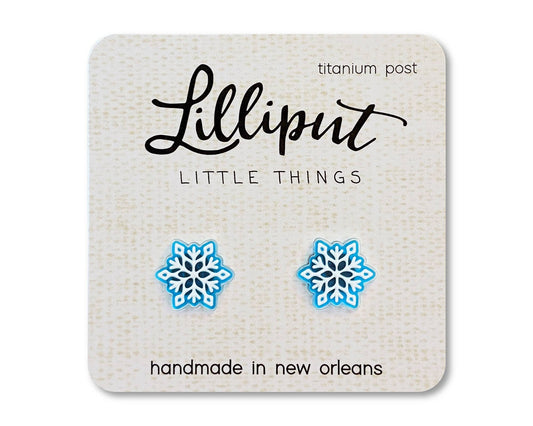 Snowflake Earrings // Stocking Stuffer