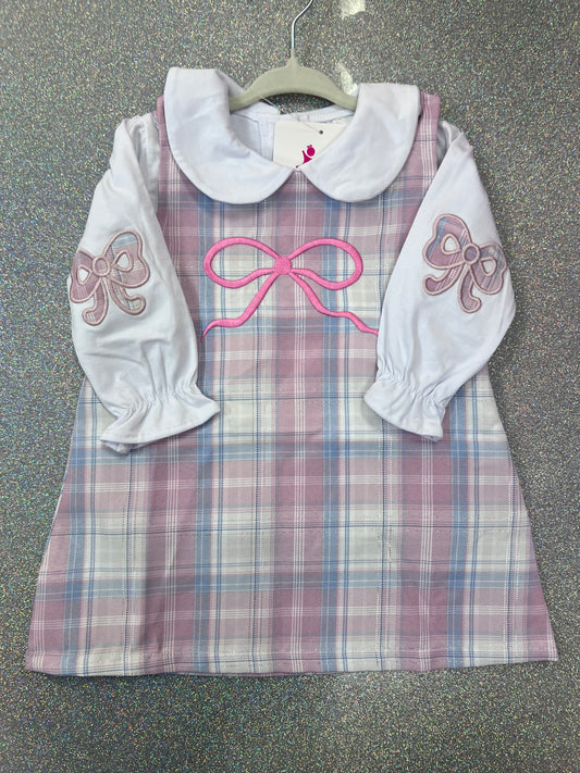 Bow dress with shirt