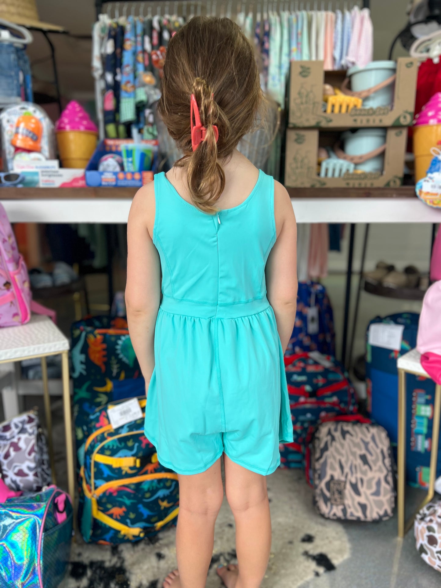Seagreen active wear romper