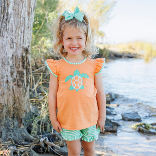 Sea turtle flutter short set