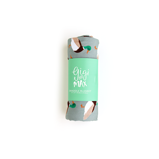 Wilder Duck SWADDLE Bamboo Baby Blanket Super Soft