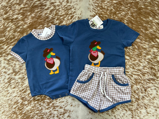 Cowboy mallard short set