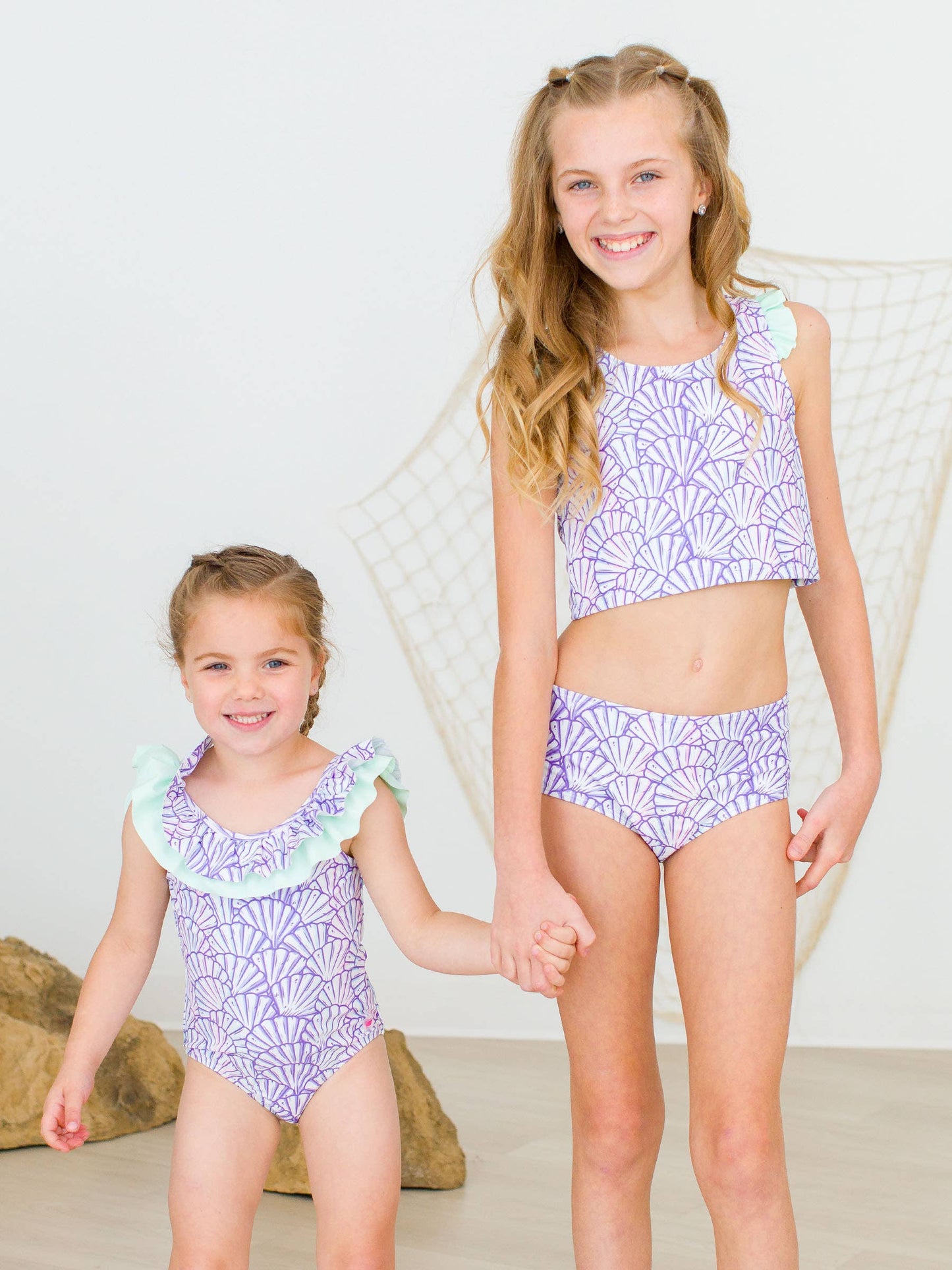 Girls Magical Mermaid Racerback Flutter Tankini