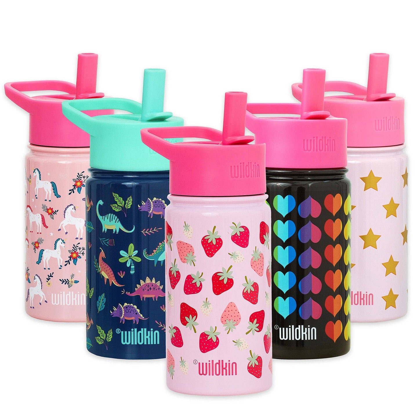 Butterfly Garden Blue 14 oz Steel Bottle