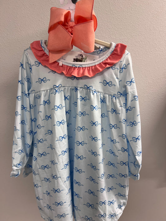 Sweet blue bow dress