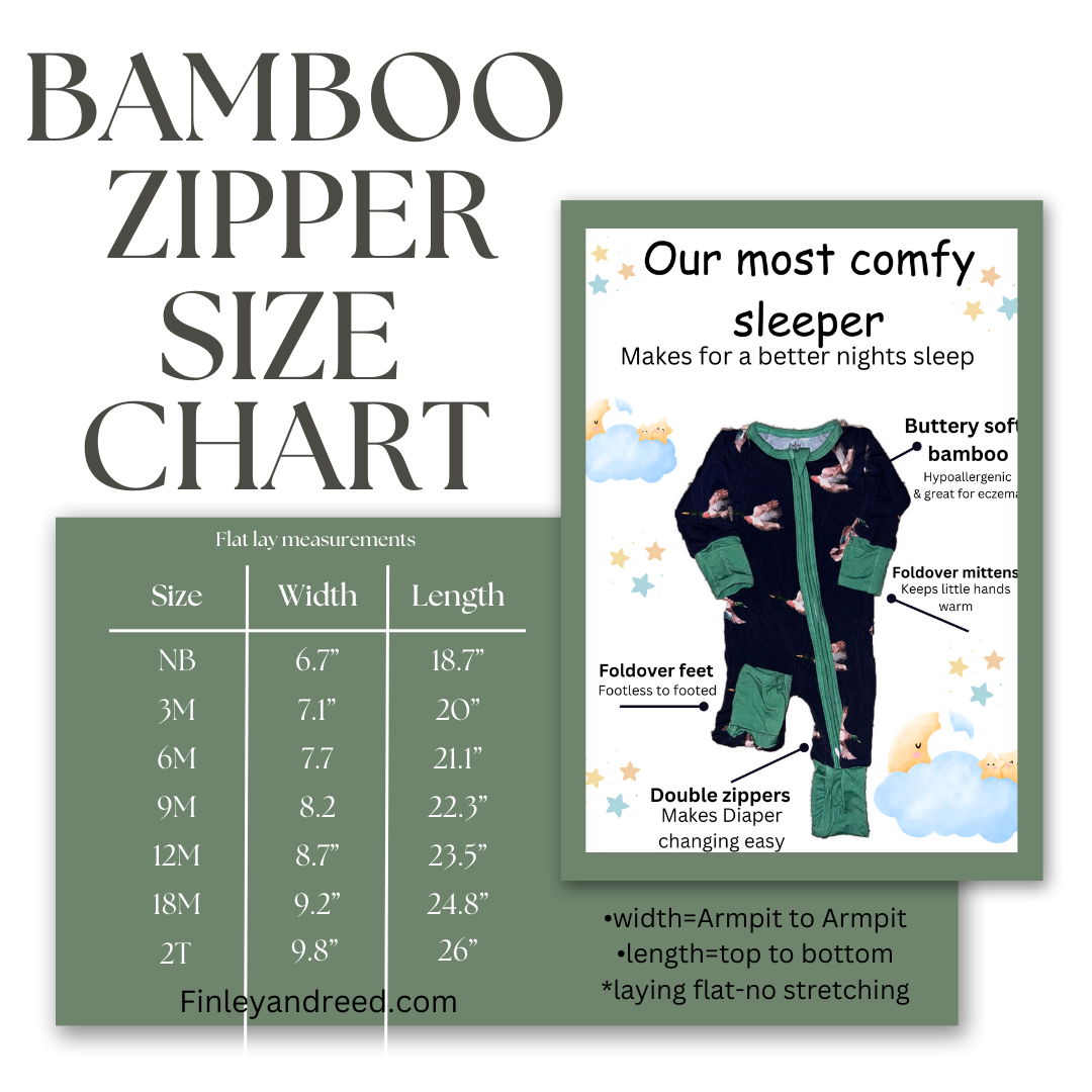 life on the farm bamboo zipper jammie