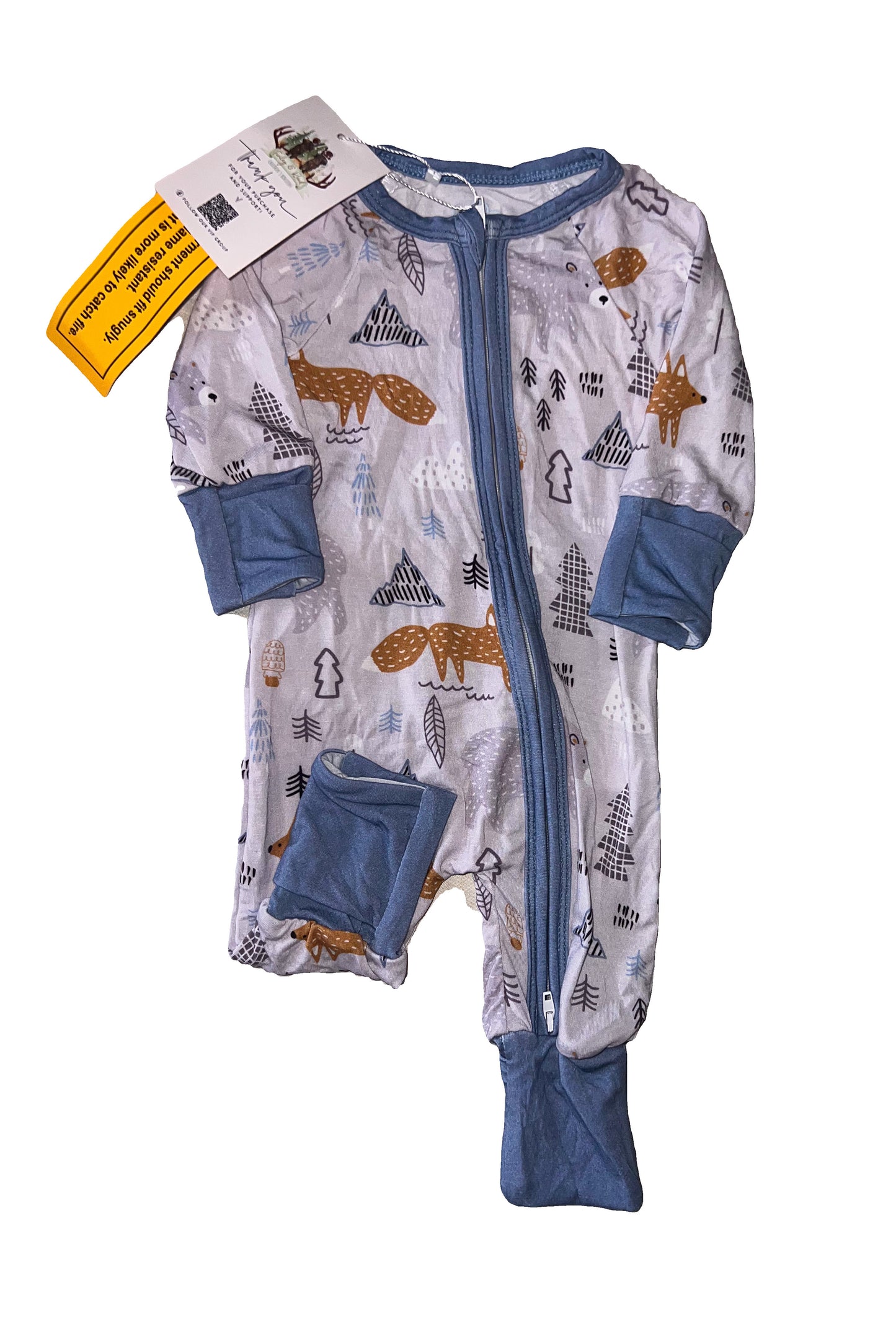 Winter Woodland Zipper Jammies