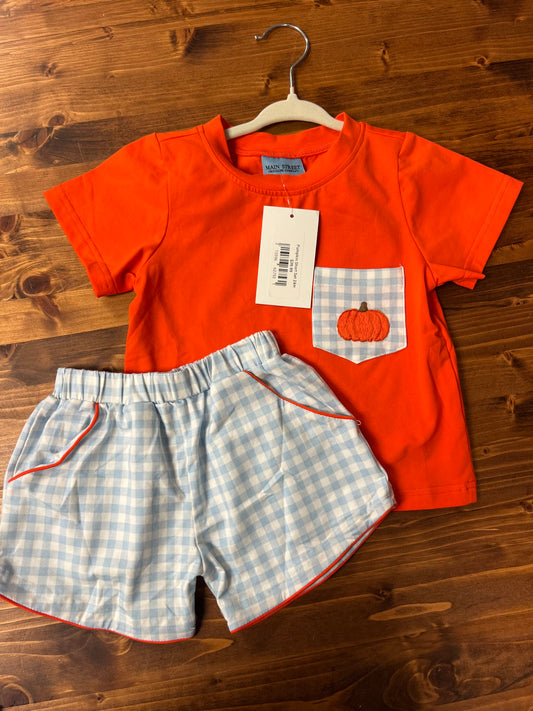 pumpkin short set