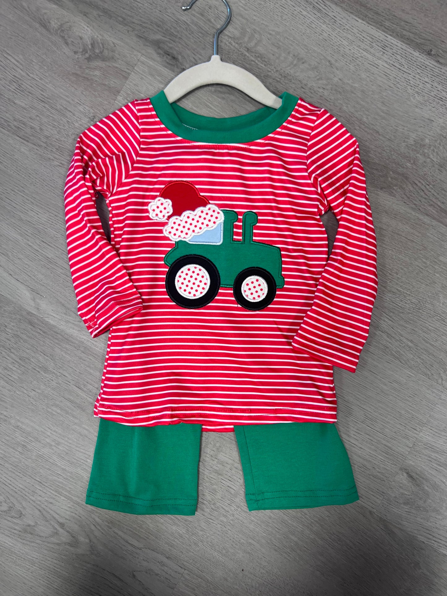 Christmas tractor set