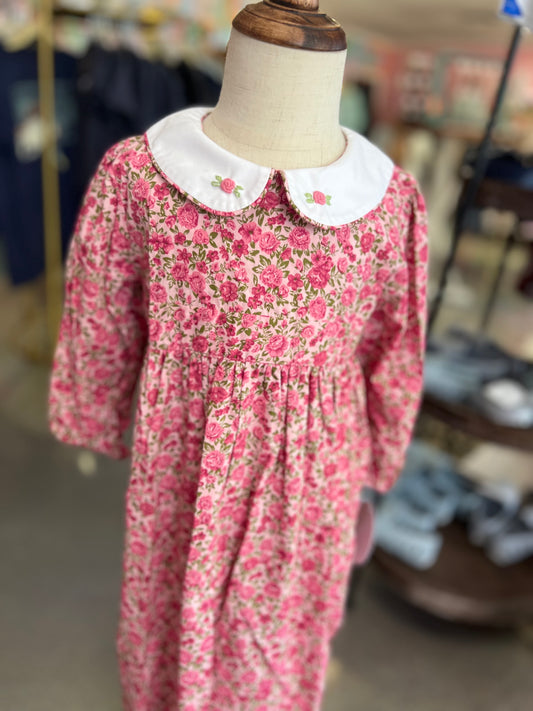Regina pink floral dress