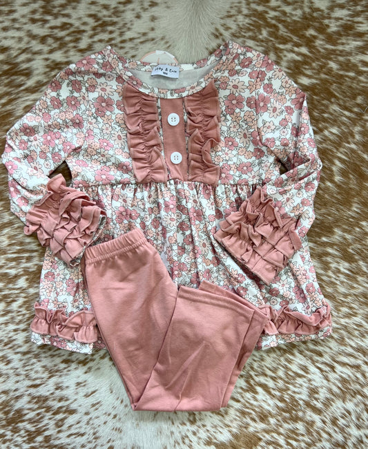 Floral fall pant set