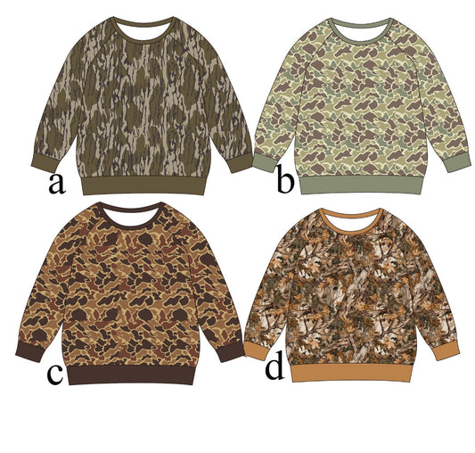 Camo Sweatshirts - ETA early December