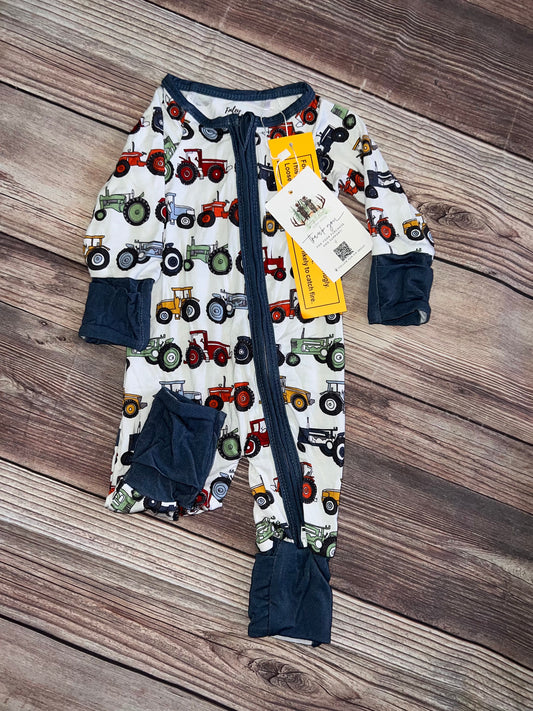 Bamboo tractor zippy pajamas