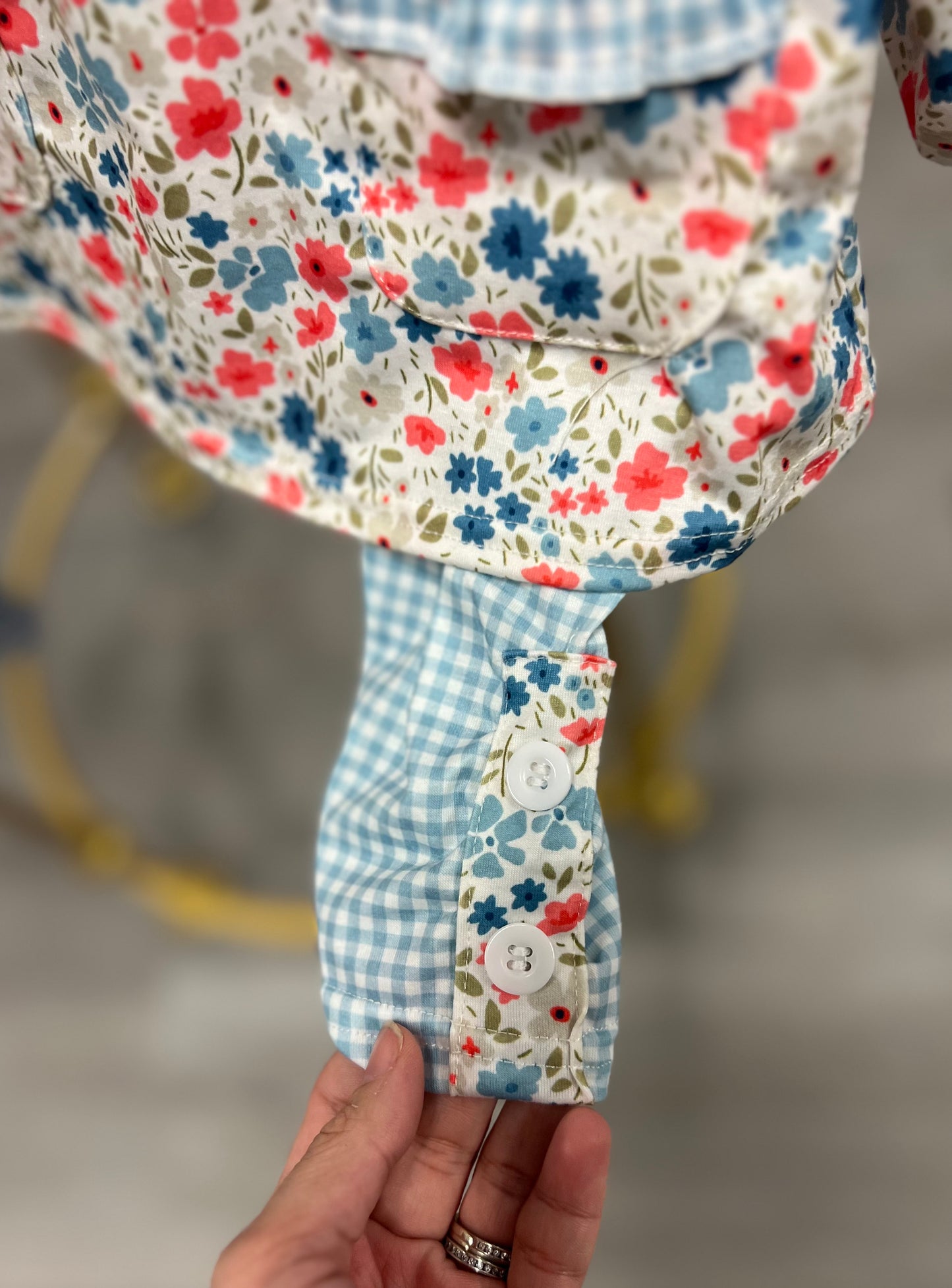 field full of flowers pant set