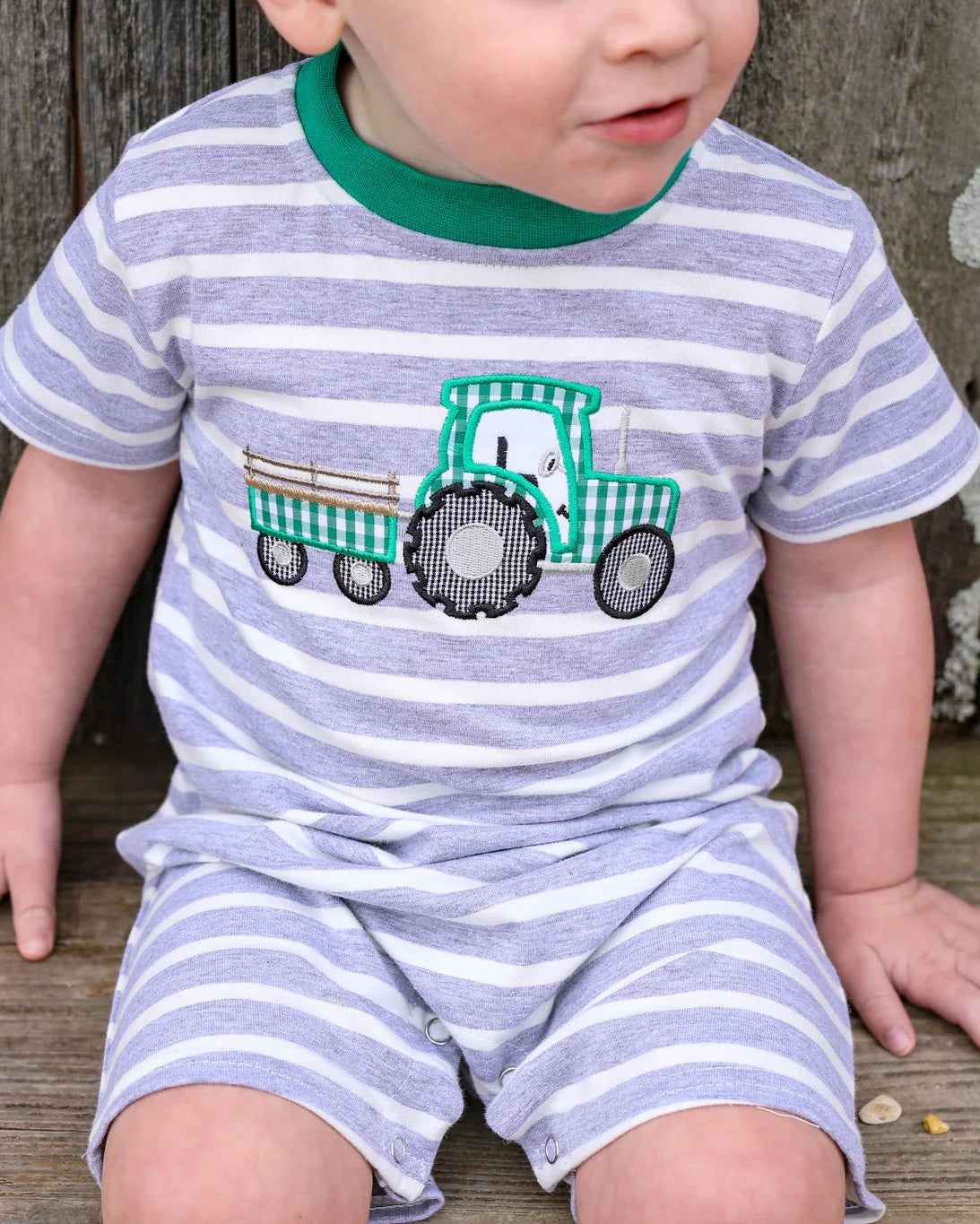 Tractor applique romper