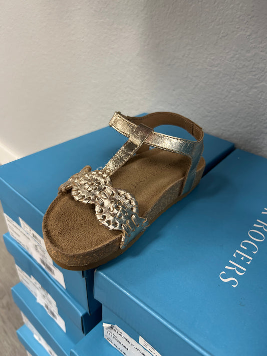 Girls platinum sandals