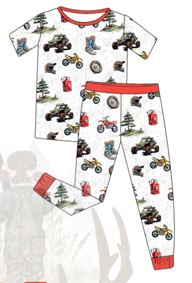 all Boy Bamboo jammie set