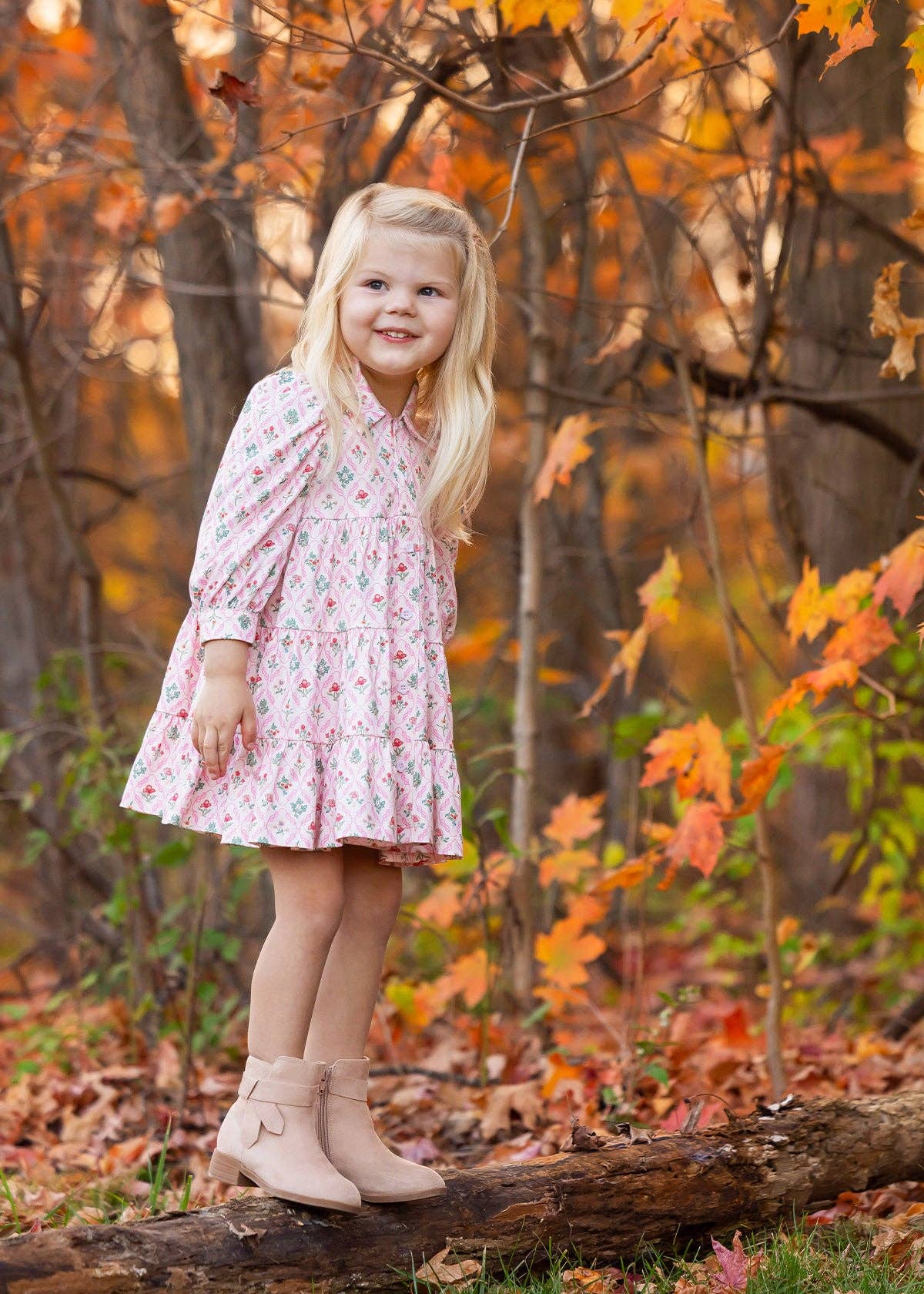 Dixie Pink Floral Dress
